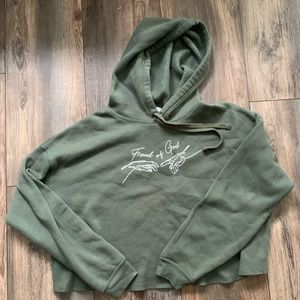 Religious Friend of God cropped hoodie.